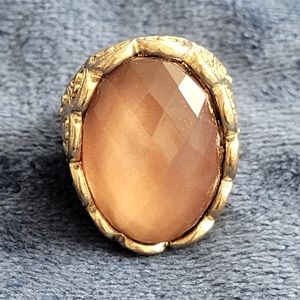 Large Boho Forever21 Ring with Paisley details. Size 8